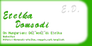 etelka domsodi business card